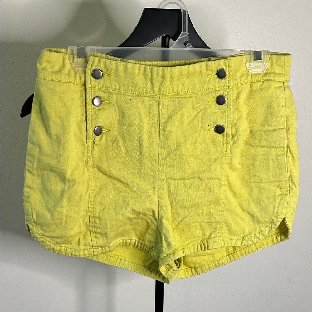 BDG High Waist Yellow Women's Shorts